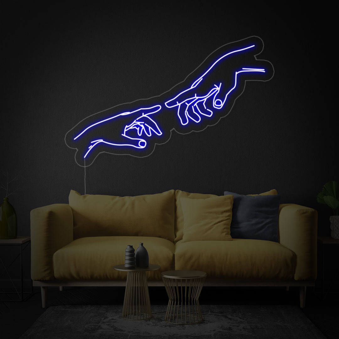 "Mano De Dios" Letreros Neon