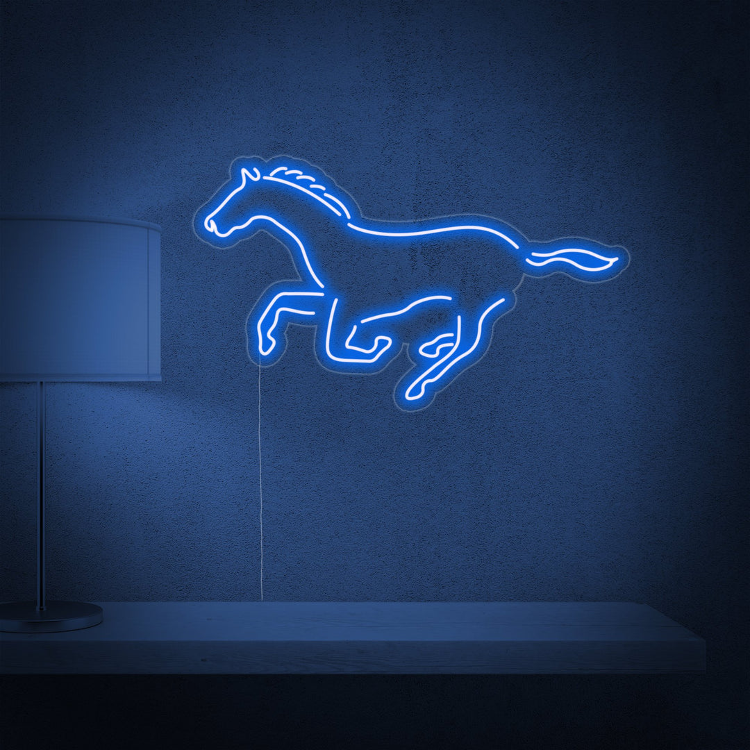 "Caballo, Caballo Corriendo" Letreros Neon