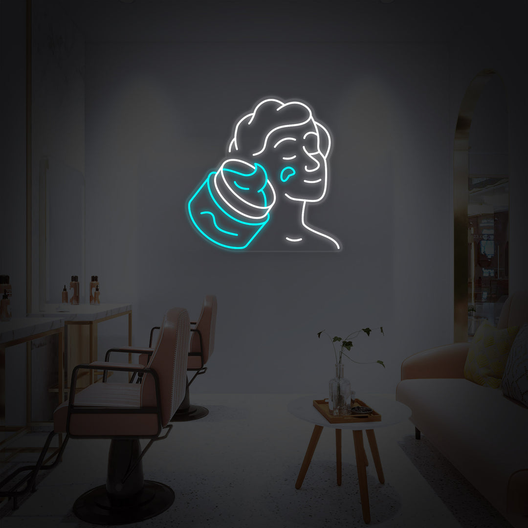 "Cuidado De La Piel Higiénico" Letreros Neon