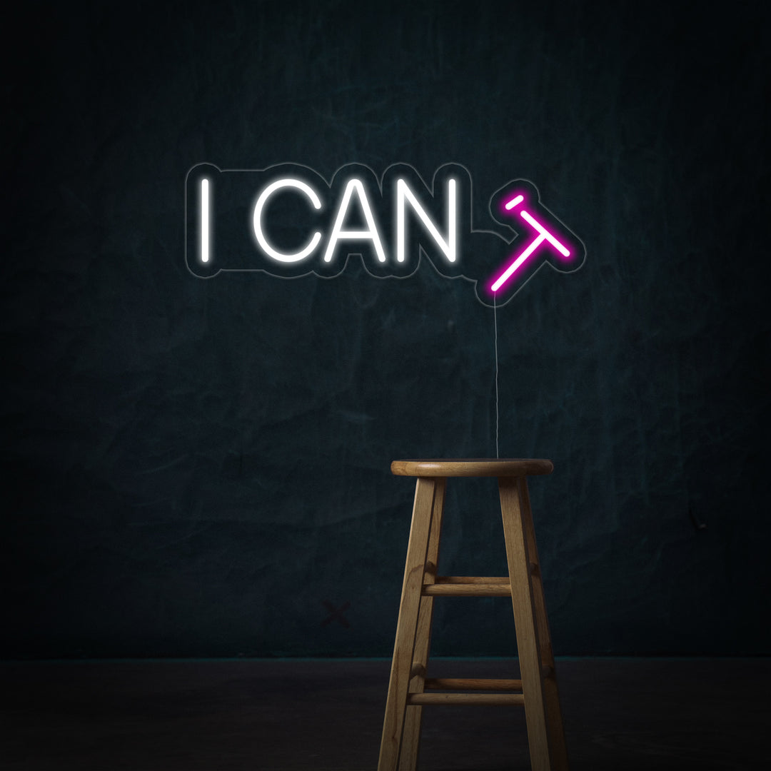 "I CAN T" Letreros Neon