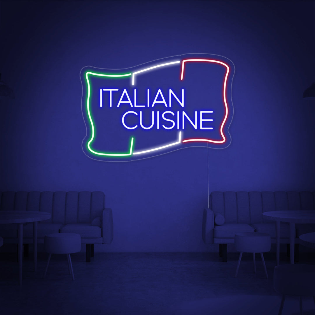 "ITALIAN CUISINE" Letreros Neon
