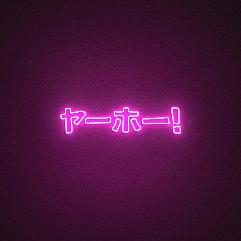 "JAPANESE KATAKANA YAHOO" Letreros Neon