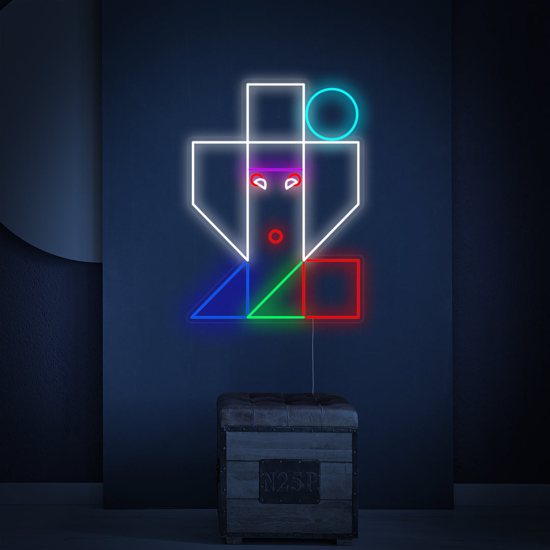 "Geisha Japonesa Ikko Tanaka" Letreros Neon