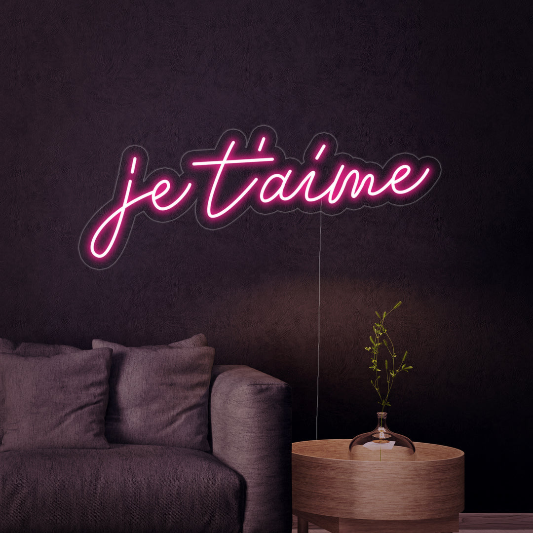 "Je Taime" Letreros Neon