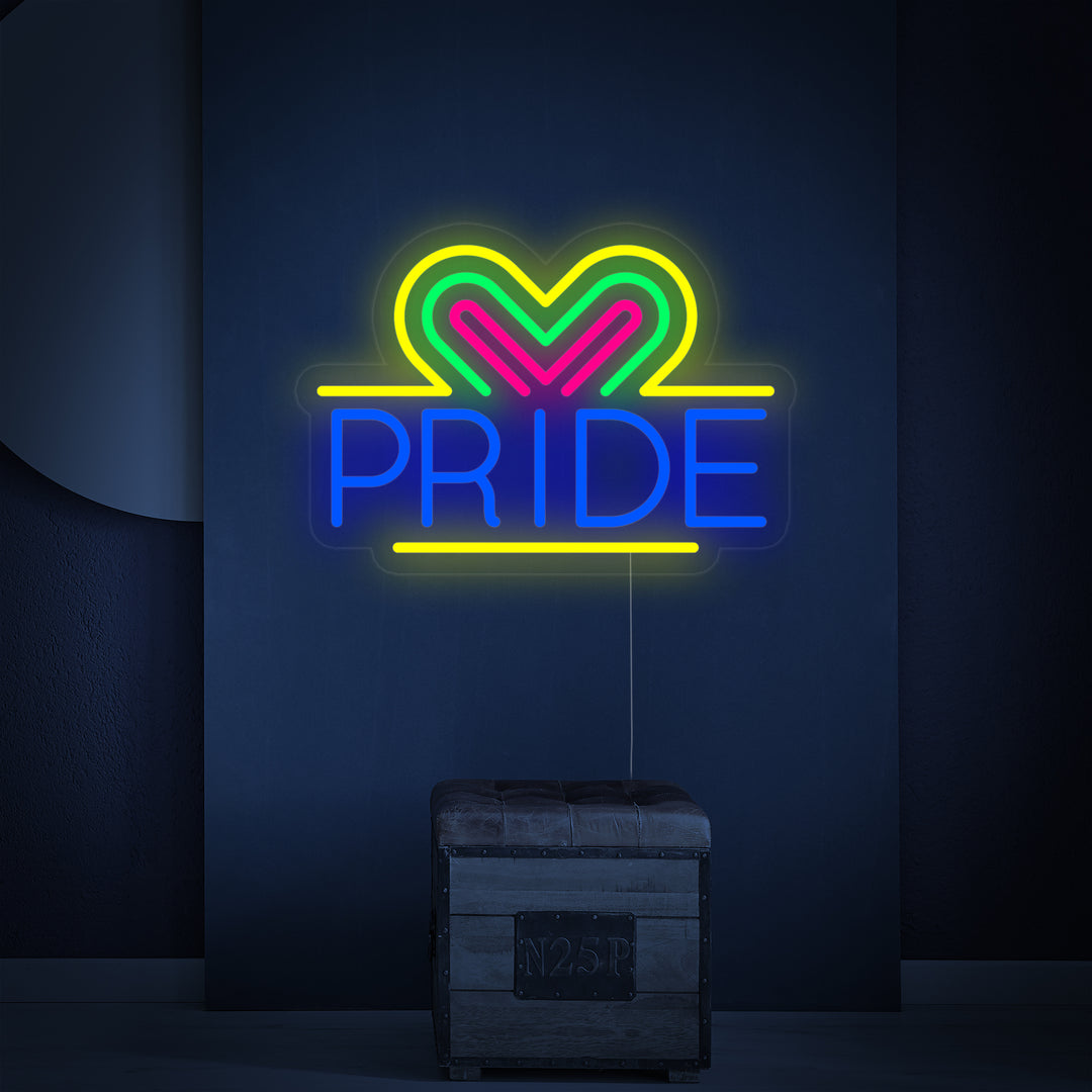 "LGBT, PRIDE, Corazones" Letreros Neon
