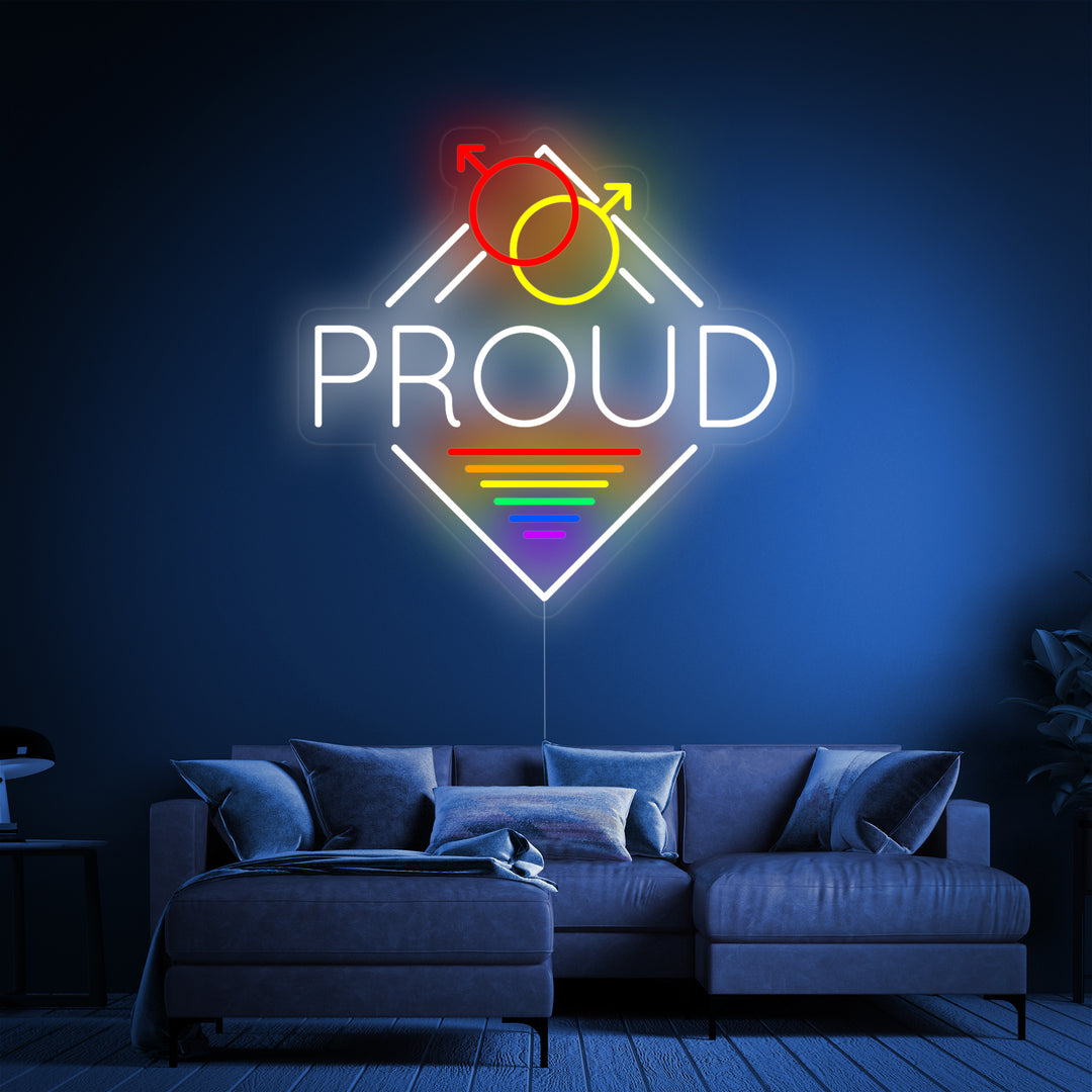 "LGBT Proud" Letreros Neon