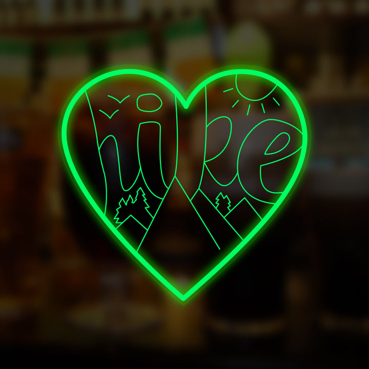 "Amo Hacer Senderismo" Letreros Neon en Miniatura