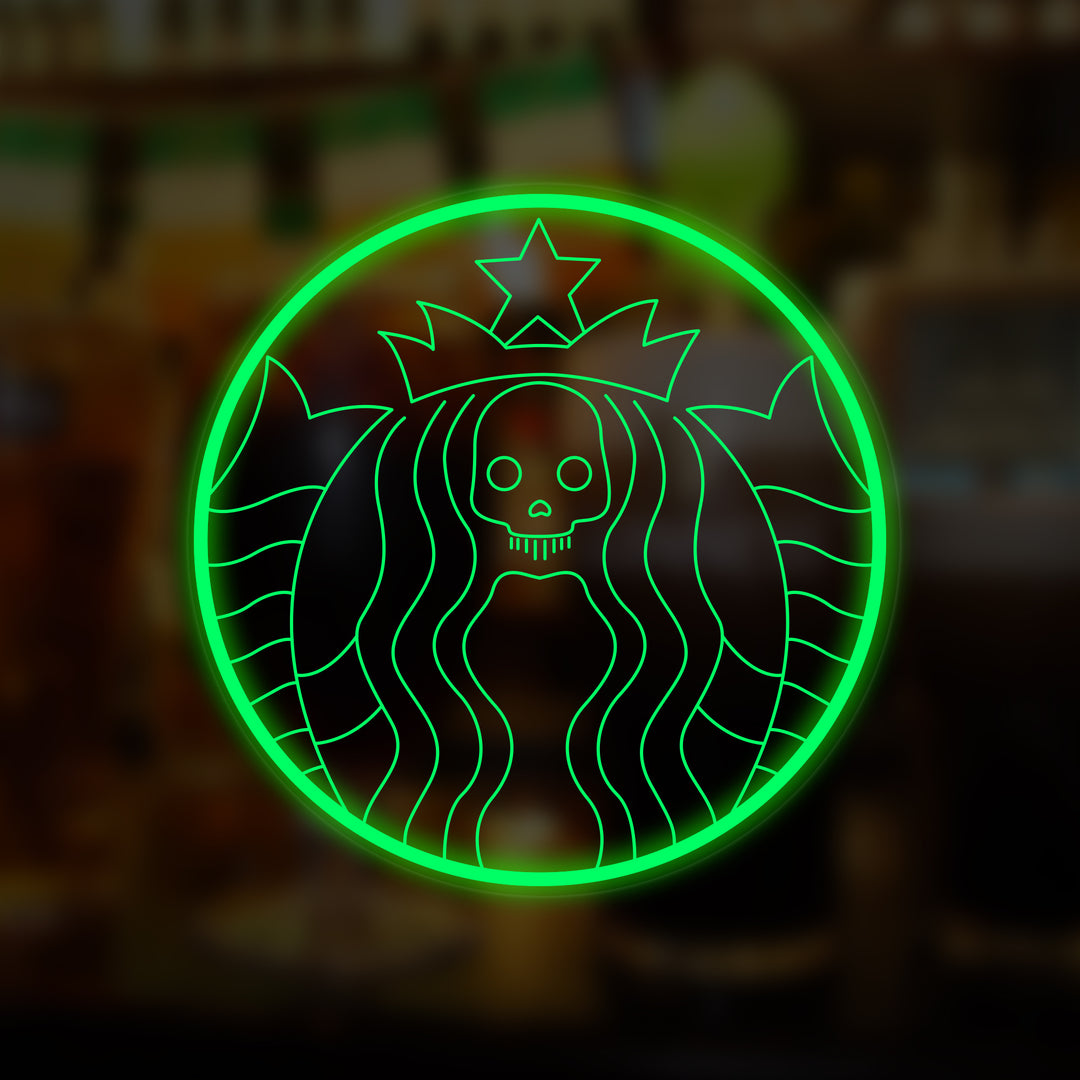 "Sirena Zombi" Letreros Neon en Miniatura