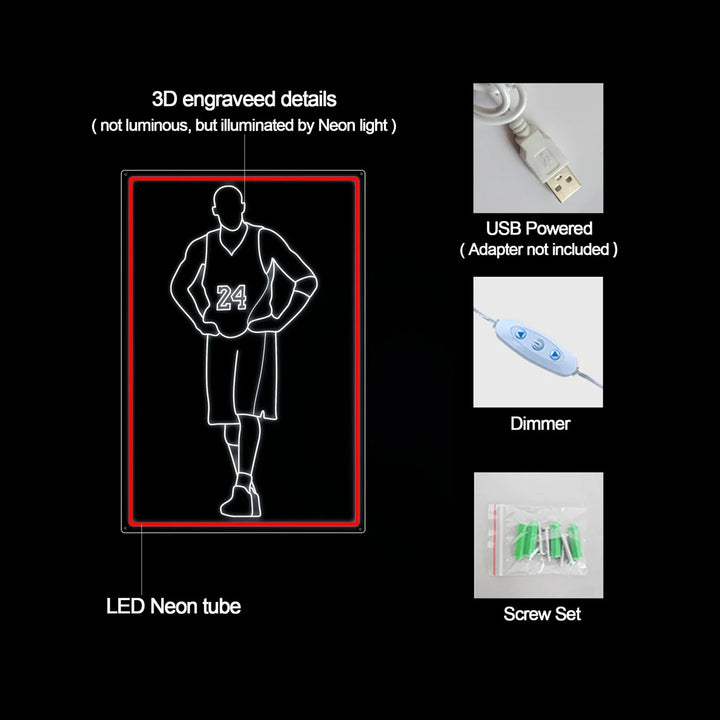 "Good Girl Good Girl" Letreros Neon en Miniatura