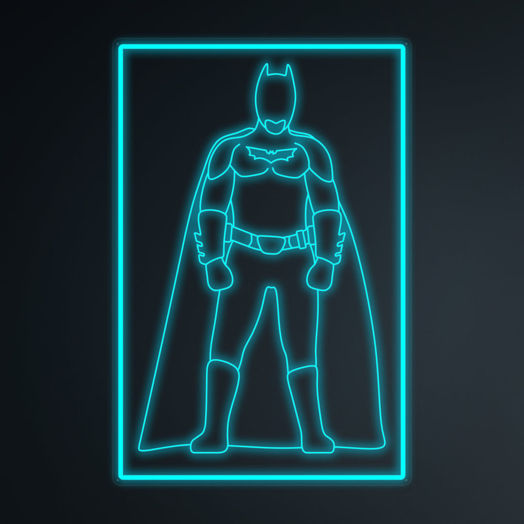 "Soldado Murciélago De La Cultura Pop" Letreros Neon en Miniatura