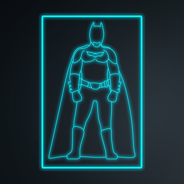 "Soldado Murciélago De La Cultura Pop" Letreros Neon en Miniatura