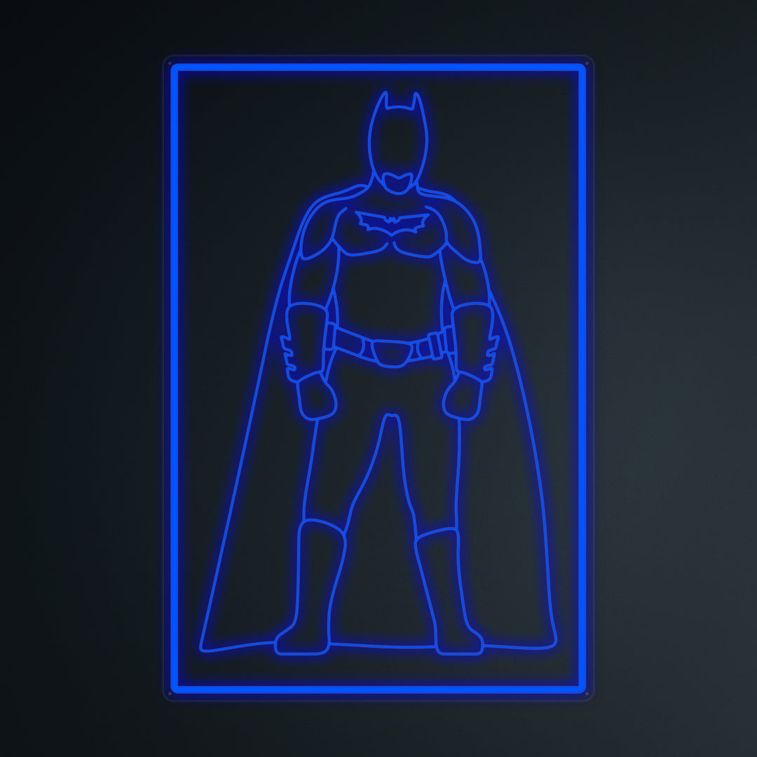 "Soldado Murciélago De La Cultura Pop" Letreros Neon en Miniatura