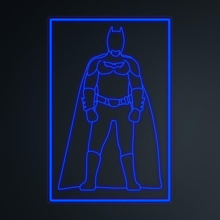 "Soldado Murciélago De La Cultura Pop" Letreros Neon en Miniatura