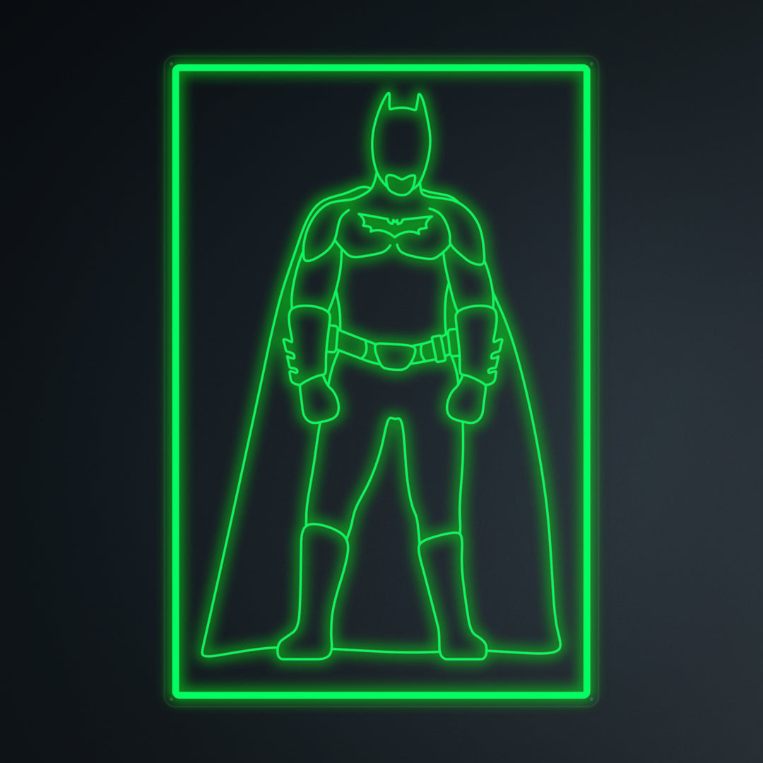 "Soldado Murciélago De La Cultura Pop" Letreros Neon en Miniatura