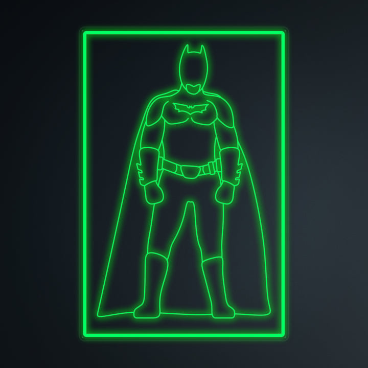 "Soldado Murciélago De La Cultura Pop" Letreros Neon en Miniatura