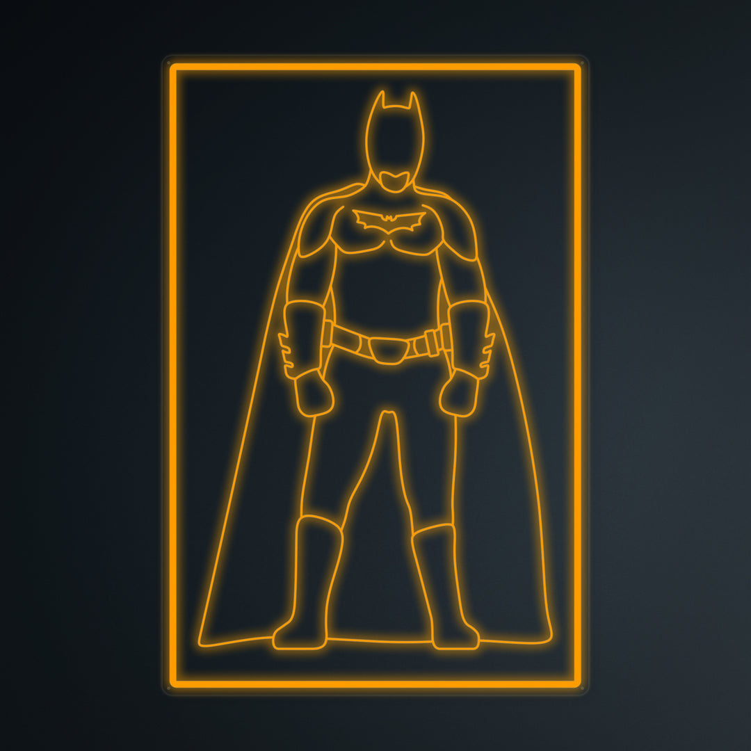 "Soldado Murciélago De La Cultura Pop" Letreros Neon en Miniatura