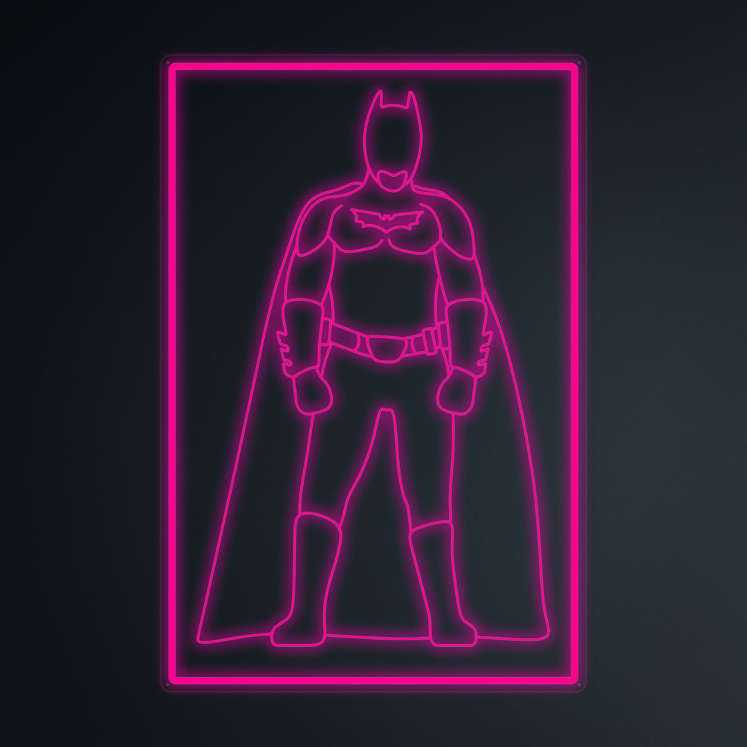 "Soldado Murciélago De La Cultura Pop" Letreros Neon en Miniatura