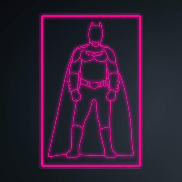 "Soldado Murciélago De La Cultura Pop" Letreros Neon en Miniatura