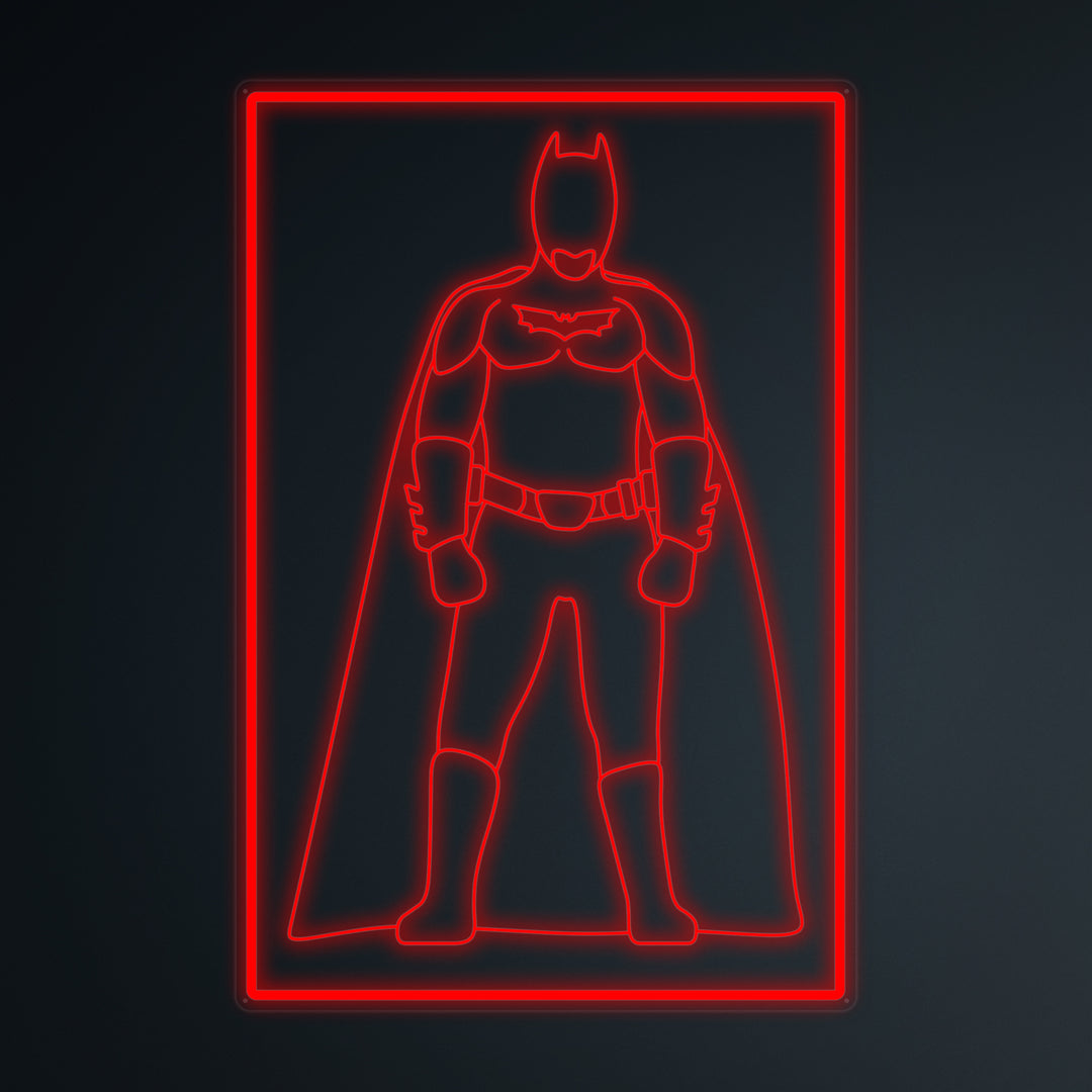 "Soldado Murciélago De La Cultura Pop" Letreros Neon en Miniatura