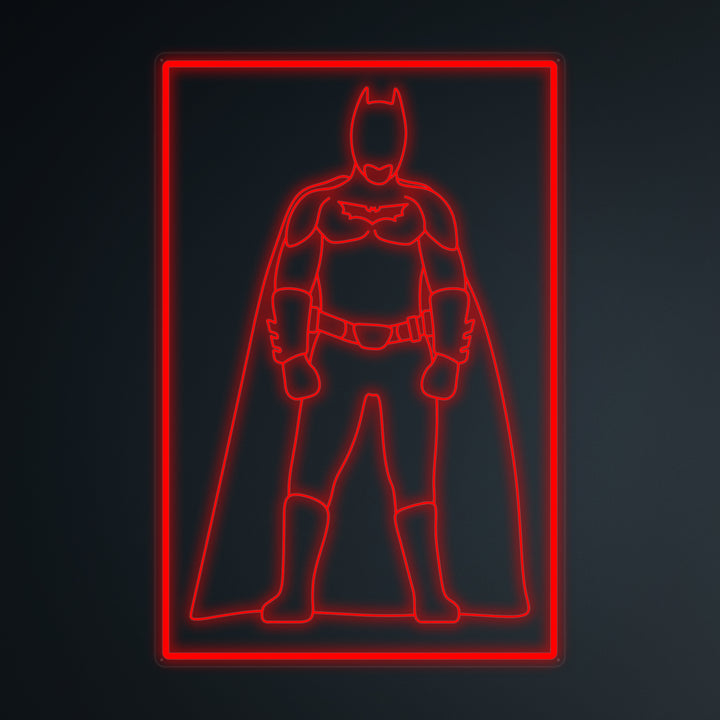 "Soldado Murciélago De La Cultura Pop" Letreros Neon en Miniatura