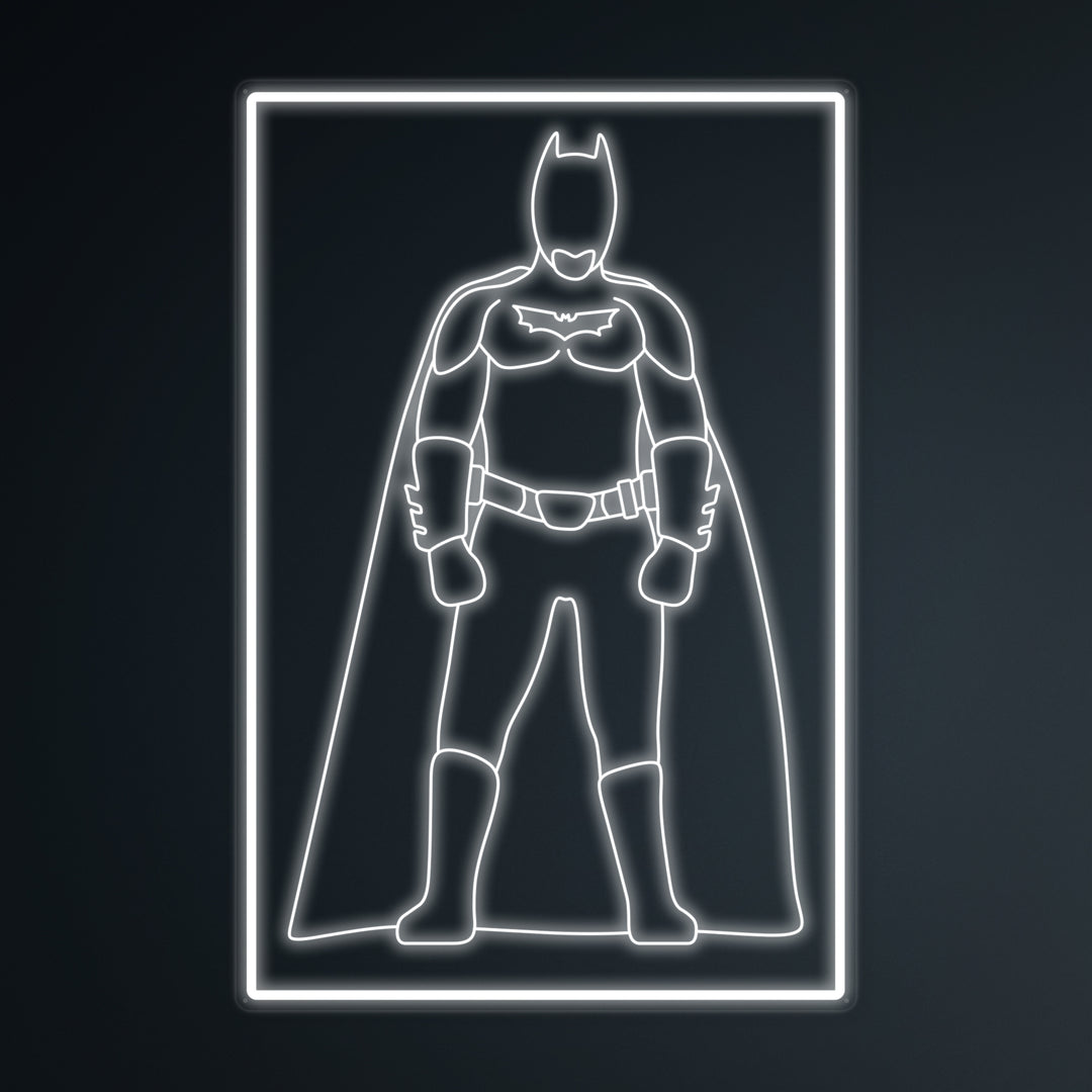 "Soldado Murciélago De La Cultura Pop" Letreros Neon en Miniatura