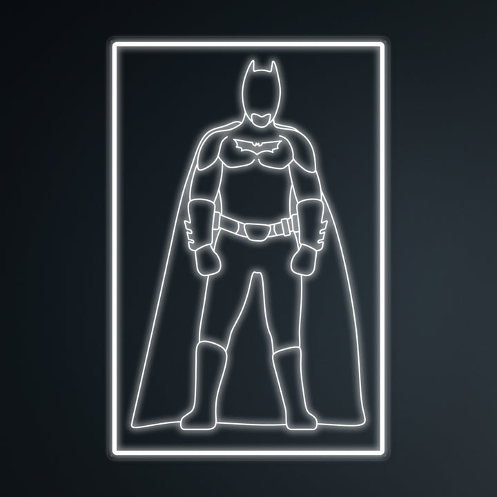 "Soldado Murciélago De La Cultura Pop" Letreros Neon en Miniatura