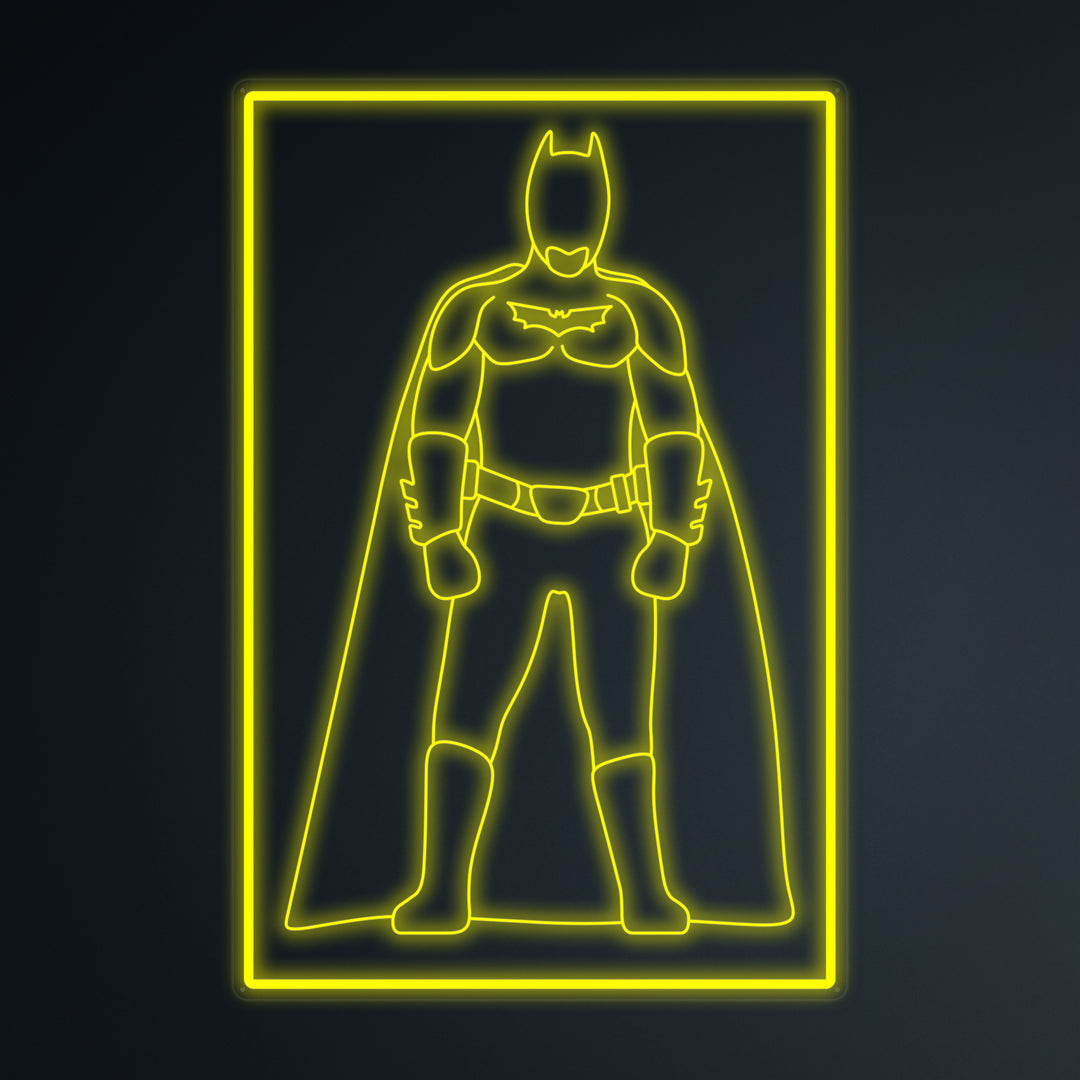 "Soldado Murciélago De La Cultura Pop" Letreros Neon en Miniatura