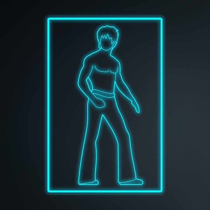 "La Cultura Pop De Kungfu Bruce" Letreros Neon en Miniatura