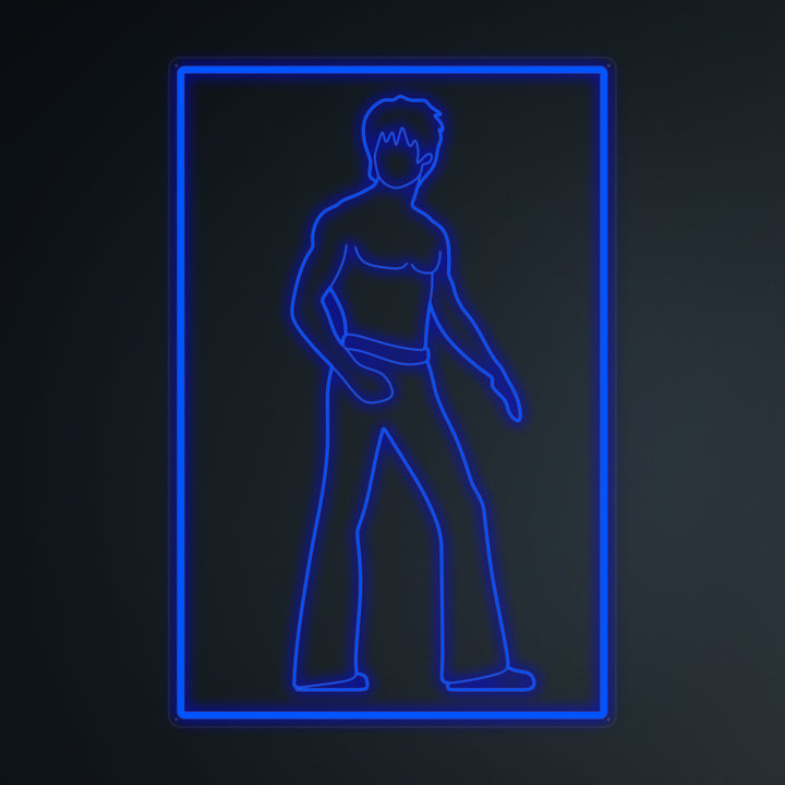 "La Cultura Pop De Kungfu Bruce" Letreros Neon en Miniatura