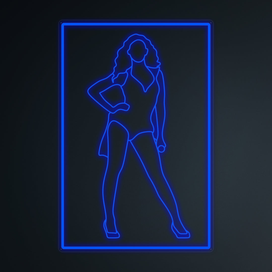 "Las Estrellas Del Pop Beyoncé" Letreros Neon en Miniatura