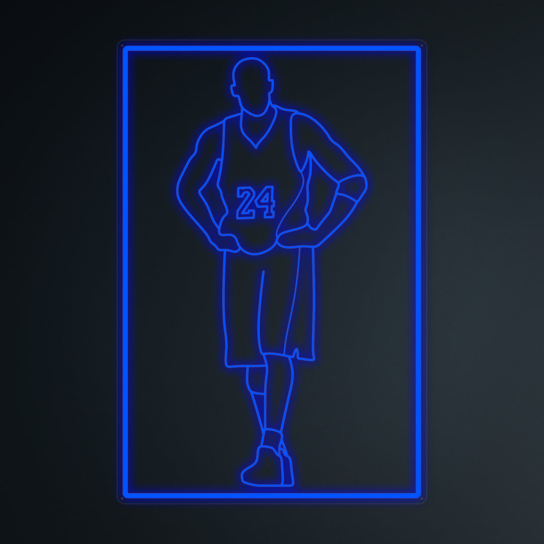 "Jugador De Baloncesto 24" Letreros Neon en Miniatura