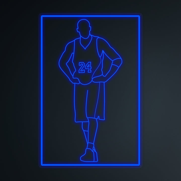 "Jugador De Baloncesto 24" Letreros Neon en Miniatura