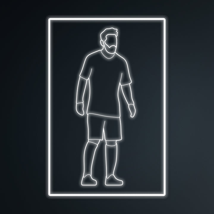 "Jugador De Fútbol 10" Letreros Neon en Miniatura