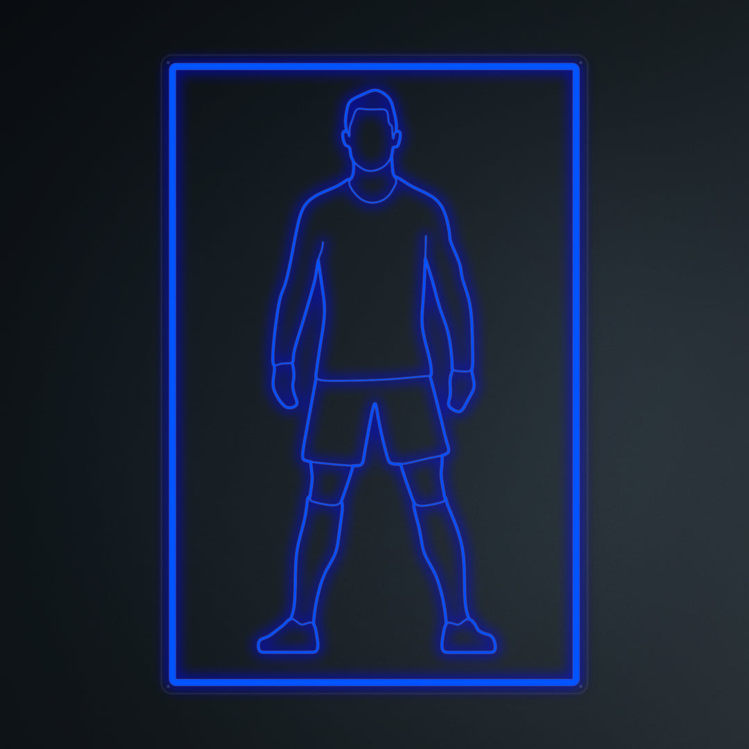 "Jugador De Fútbol 7" Letreros Neon en Miniatura