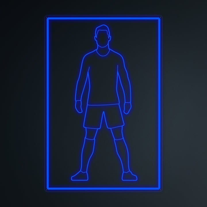 "Jugador De Fútbol 7" Letreros Neon en Miniatura
