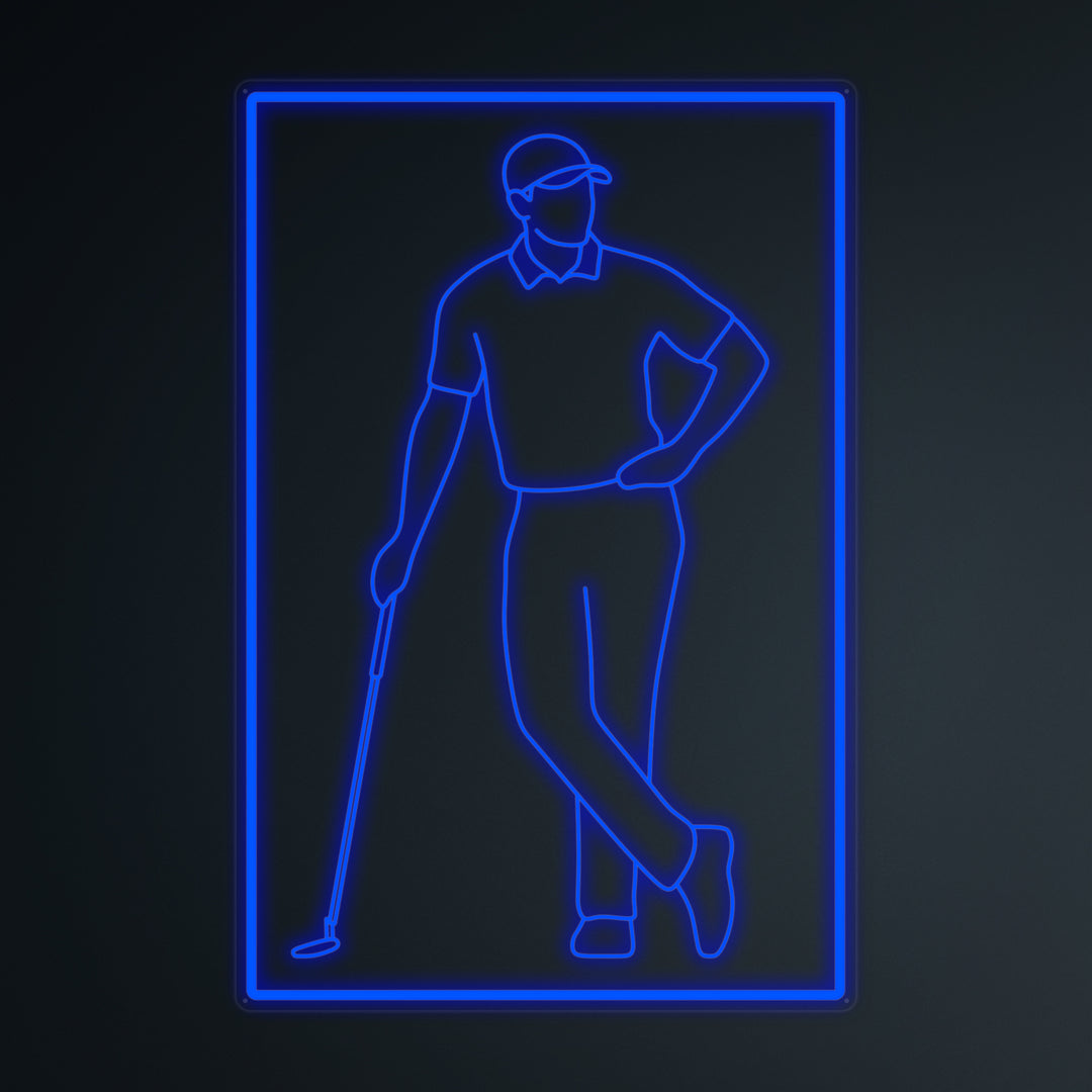 "Jugador De Golf" Letreros Neon en Miniatura