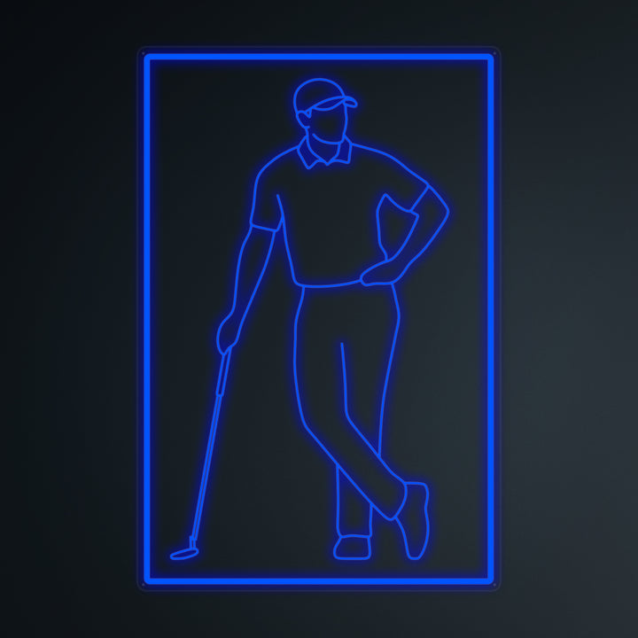 "Jugador De Golf" Letreros Neon en Miniatura