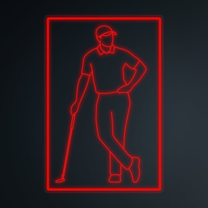 "Jugador De Golf" Letreros Neon en Miniatura