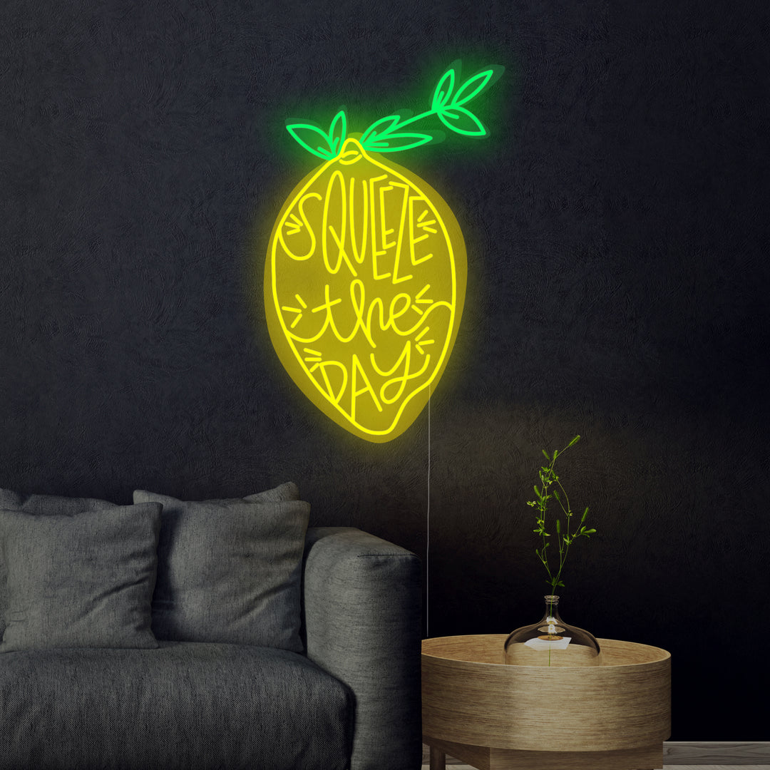 "Squeeze the Day" Letreros Neon