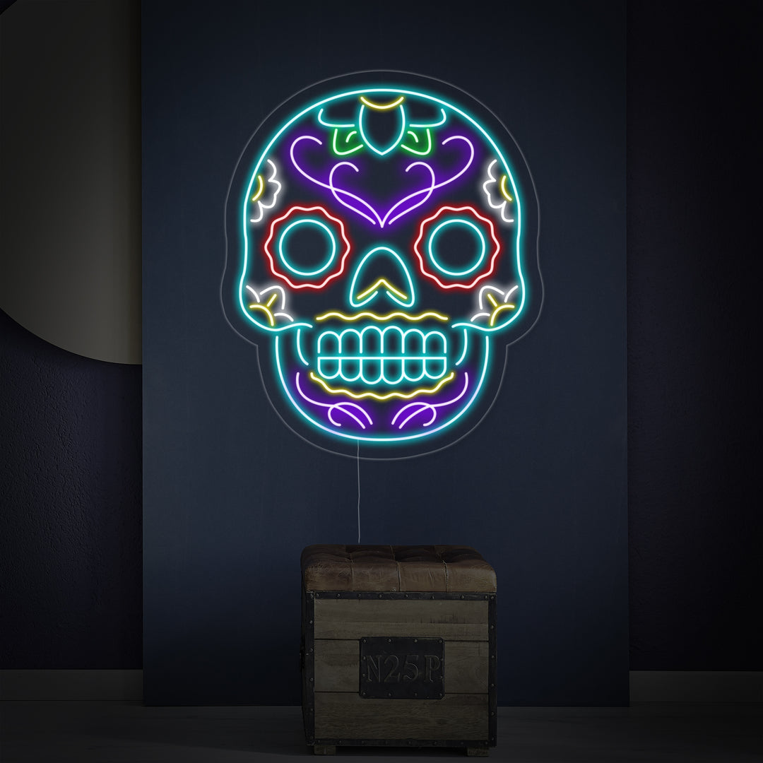 "Tatuaje Calavera" Letreros Neon