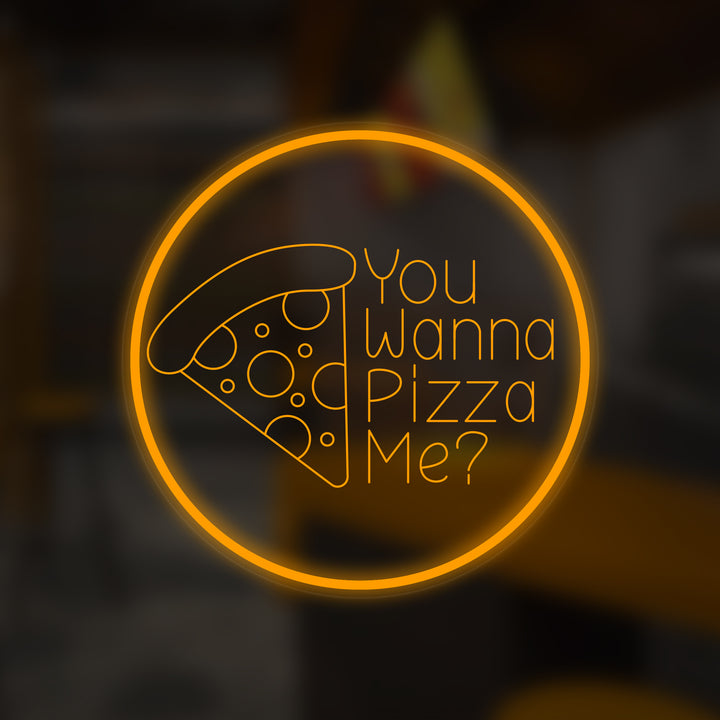 "You Wanna Pizza Me?" Letreros Neon en Miniatura