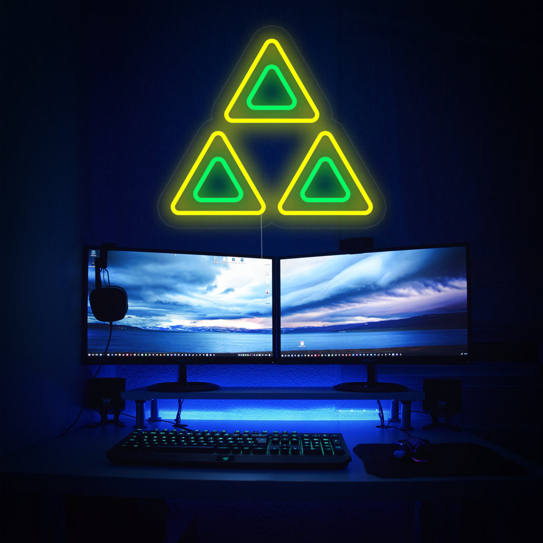 "Trifuerza De Zelda" Letreros Neon