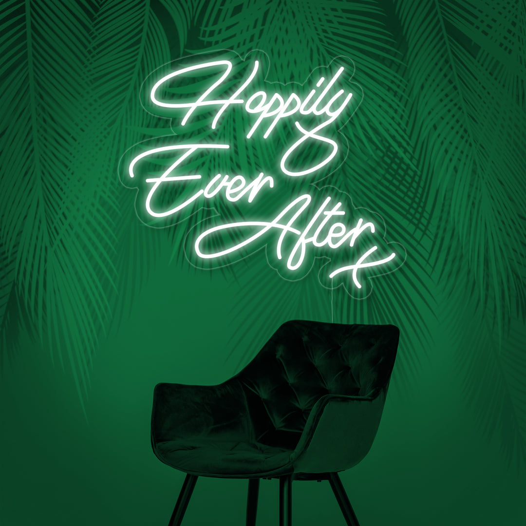 "Happy Ever After" Letreros Neon
