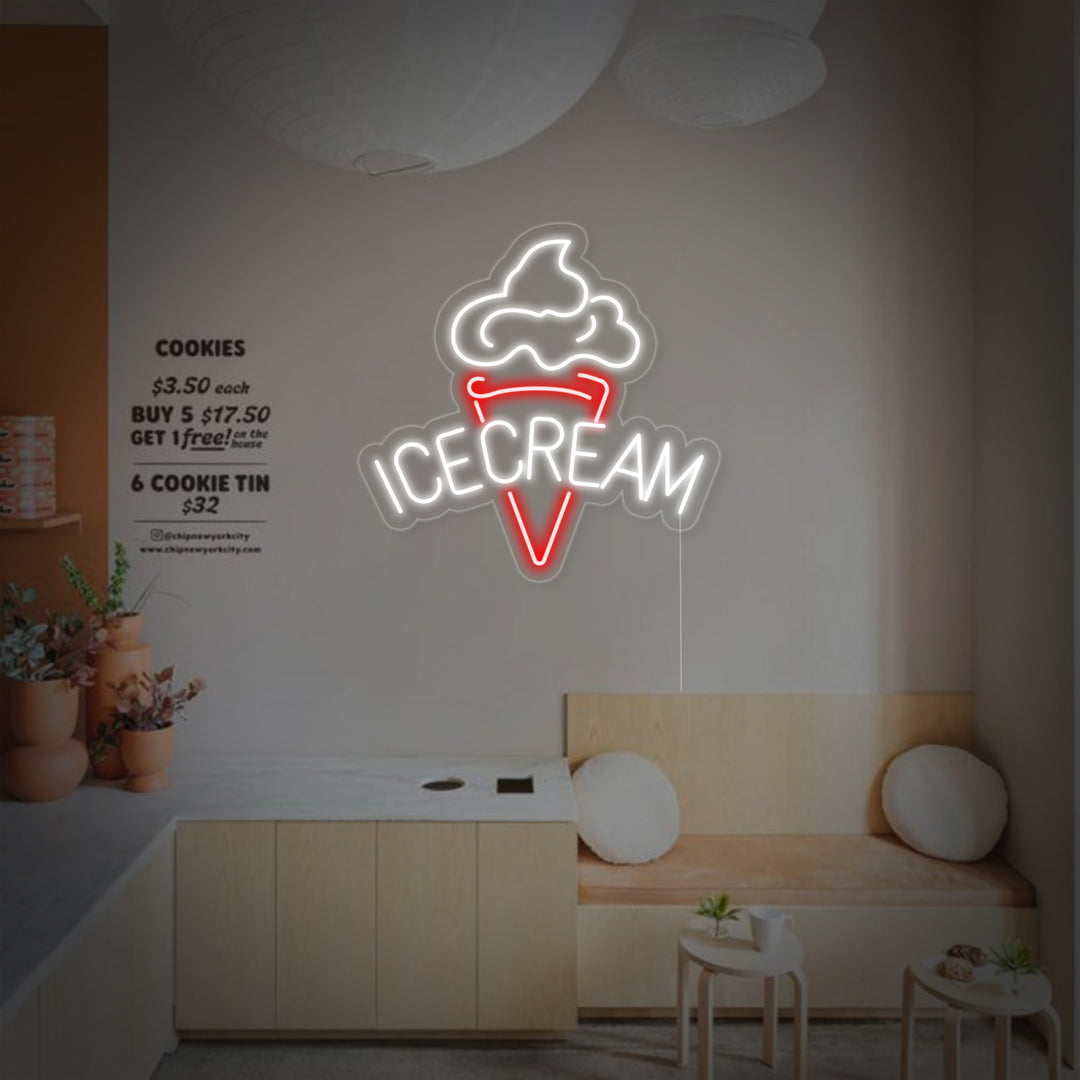 "Ice Cream" Letreros Neon