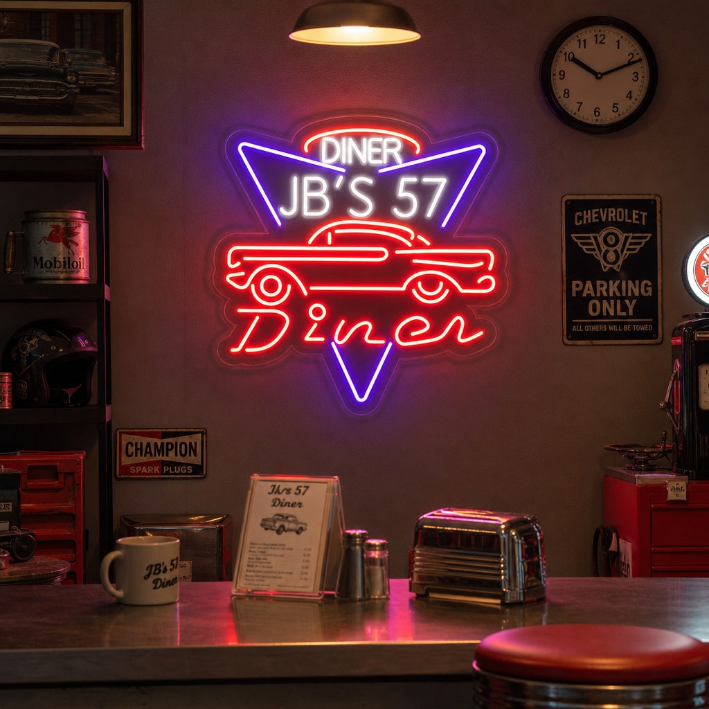 "1957 JBS 57 Diner" Letreros Neon