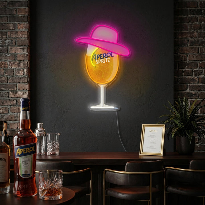 "Miss Aperol" Letrero de neón