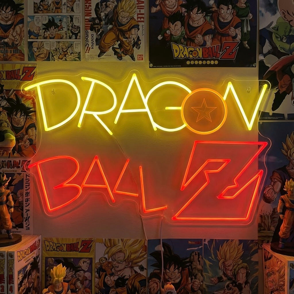 "Logotipo De Dragon Ball Z Anime" Letreros Neon