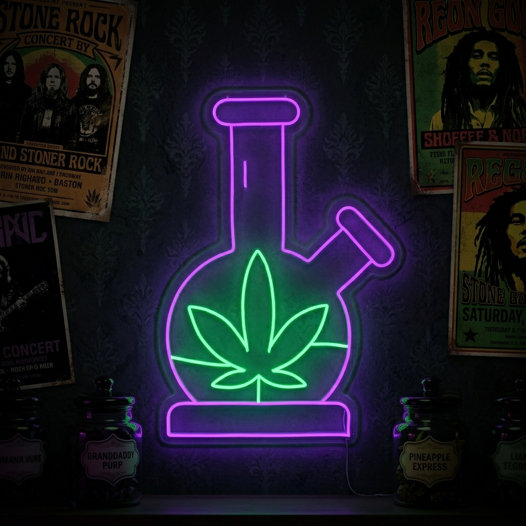 "Marihuana Cannabis" Letreros Neon