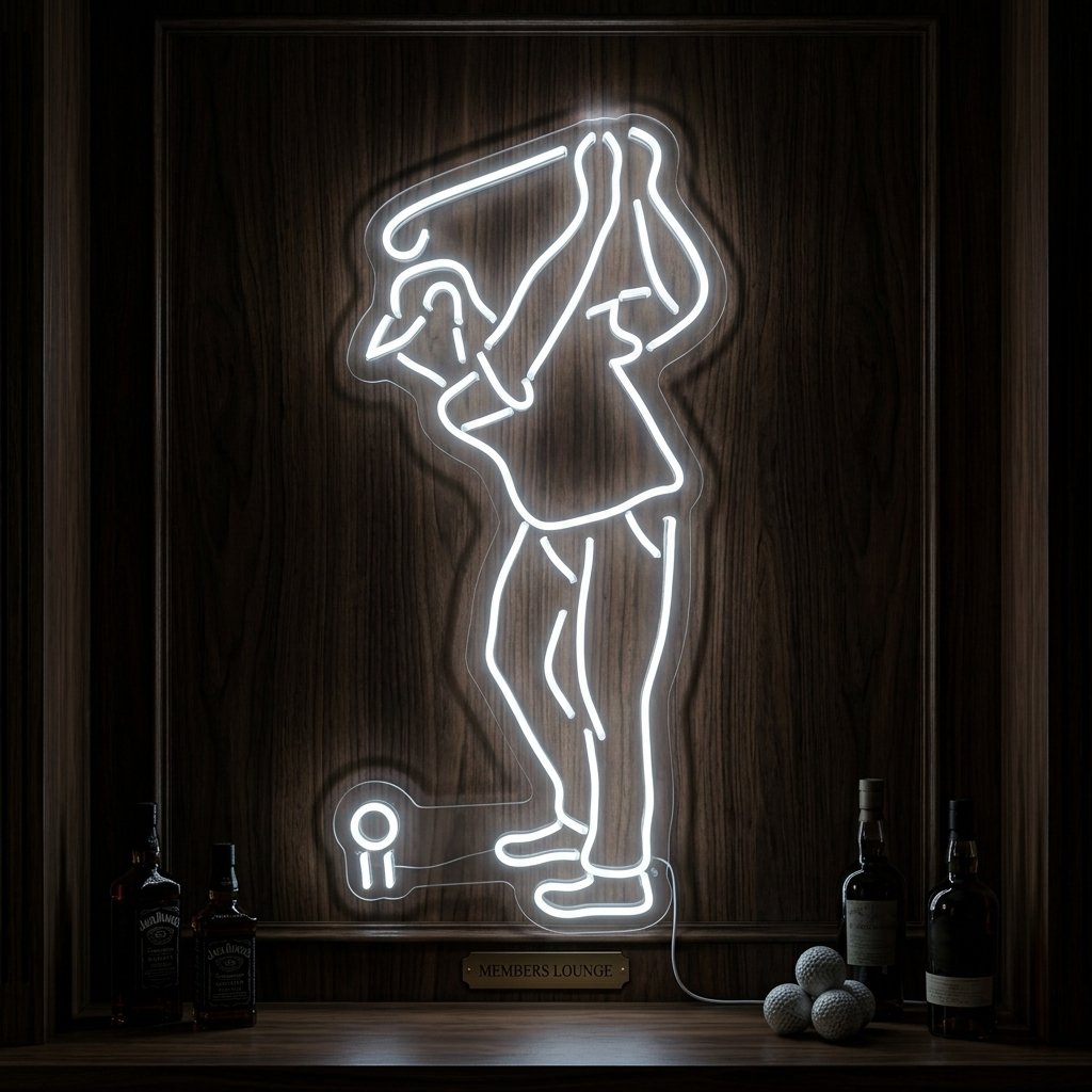 "Jugador De Golf" Letreros Neon