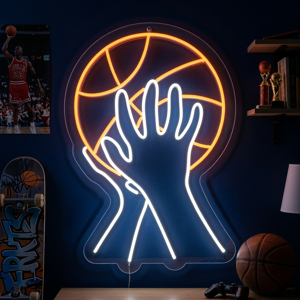 "Baloncesto Tiro" Letreros Neon